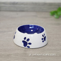 PET personalizável de luxo Cerâmica Pet Dog Bowl